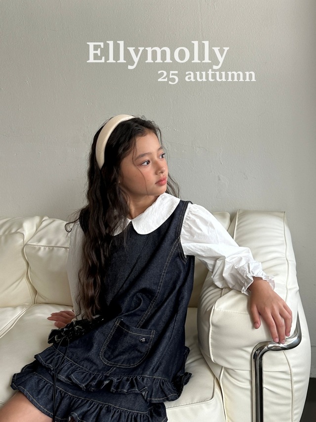 【 即納 】2025 秋新作ELLY MOLLY (エリ-モリ-)ツインフリルワンピース