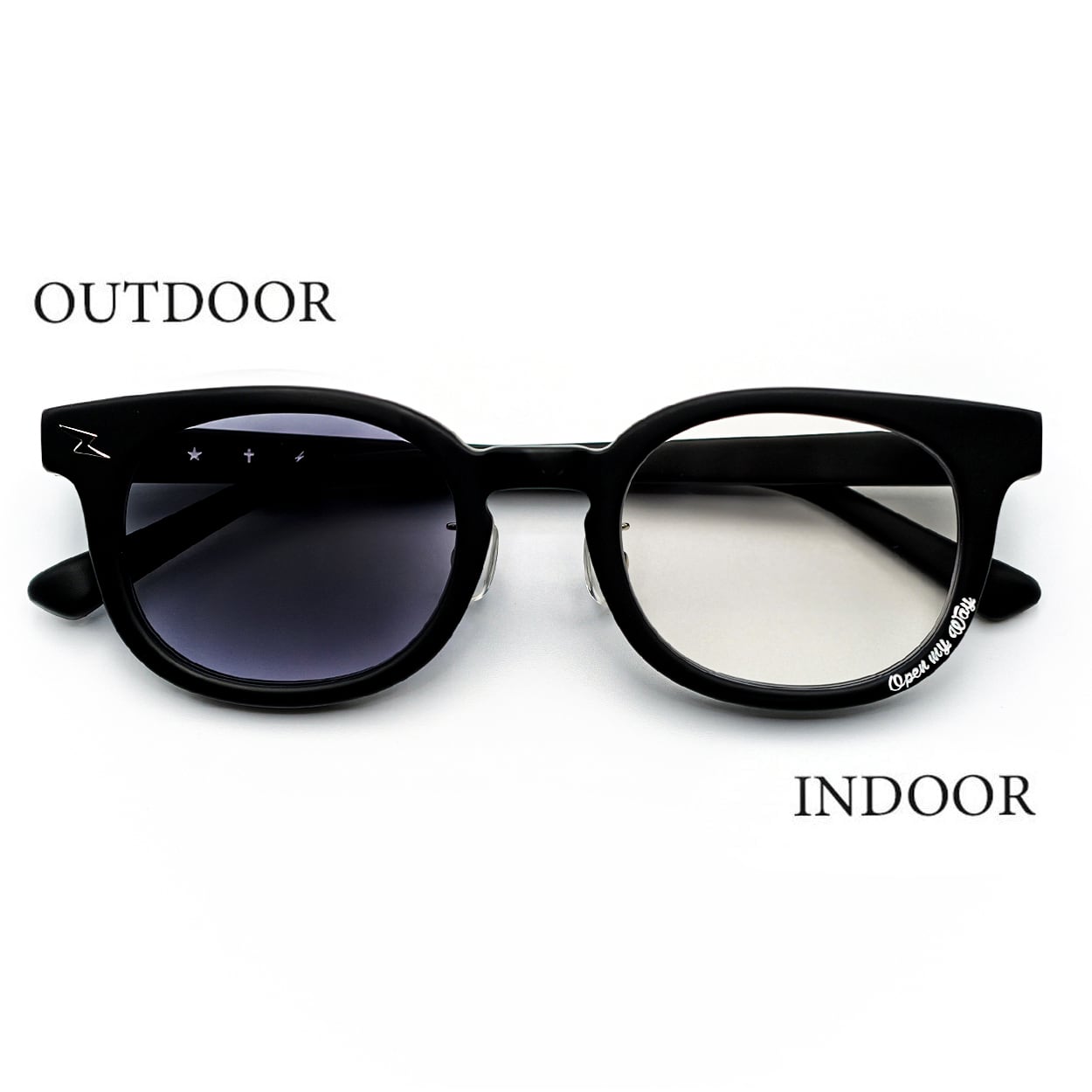 調光フラットレンズ ⚡︎ Open2 / Matte Blackフレーム ⚡︎ | ☆NSH☆