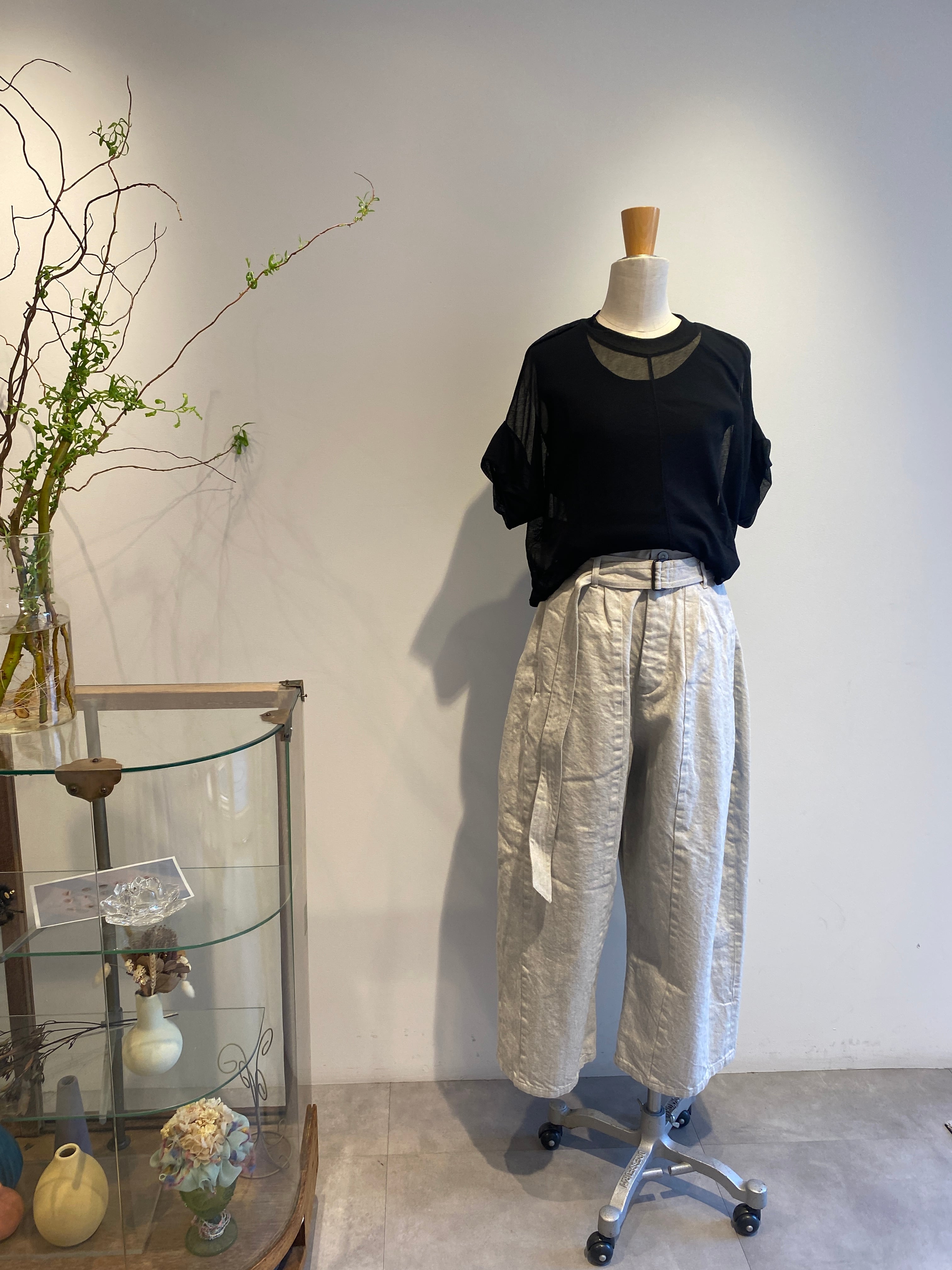 NATIVE VILLAGE/No.12 灌木ルートダーツパンツ（White Gray） | torico.