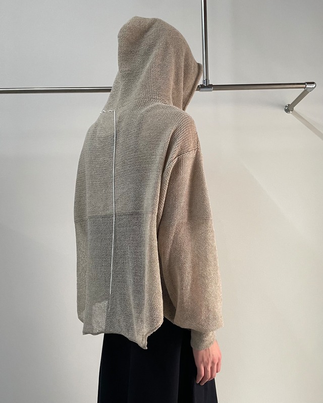 【VIA PIAVE 33】HOODIE RETE CASHMERE
