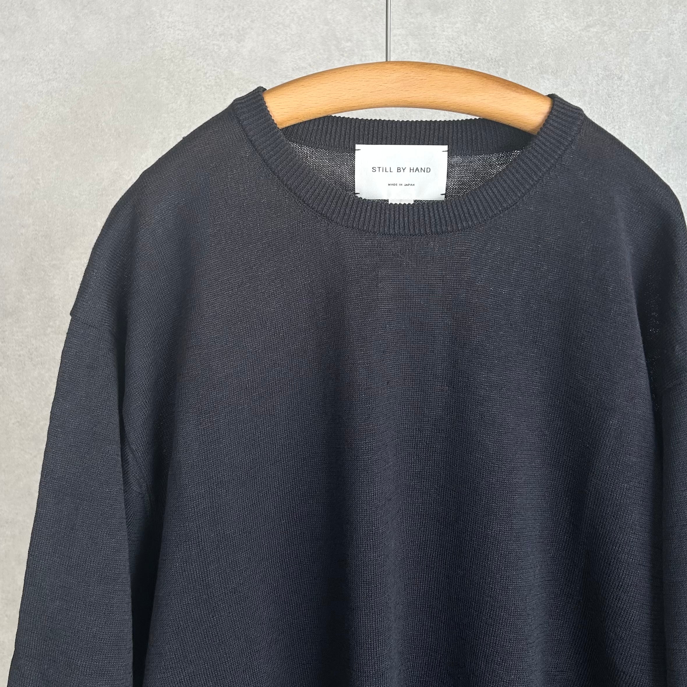 26SS STILL BY HAND リネン×コットンニットTee 26SS》【STILL BY HAND】LINEN COTTON KNIT TEE スティルバイハンド