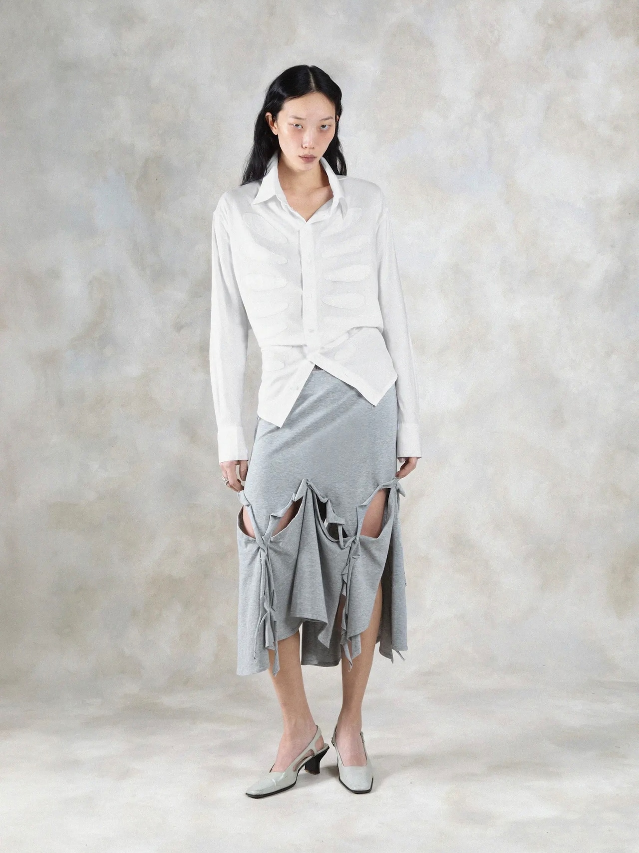 【26SS | WOMEN】AVAVAV アヴァヴァヴ / シャツ / Caging Embroidery Shirt　F26-SHT-1404 - 1