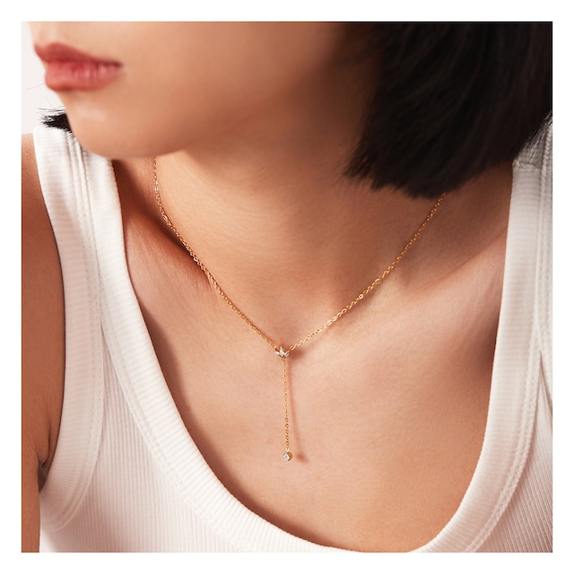 316L Zirconia Hanging  Necklace