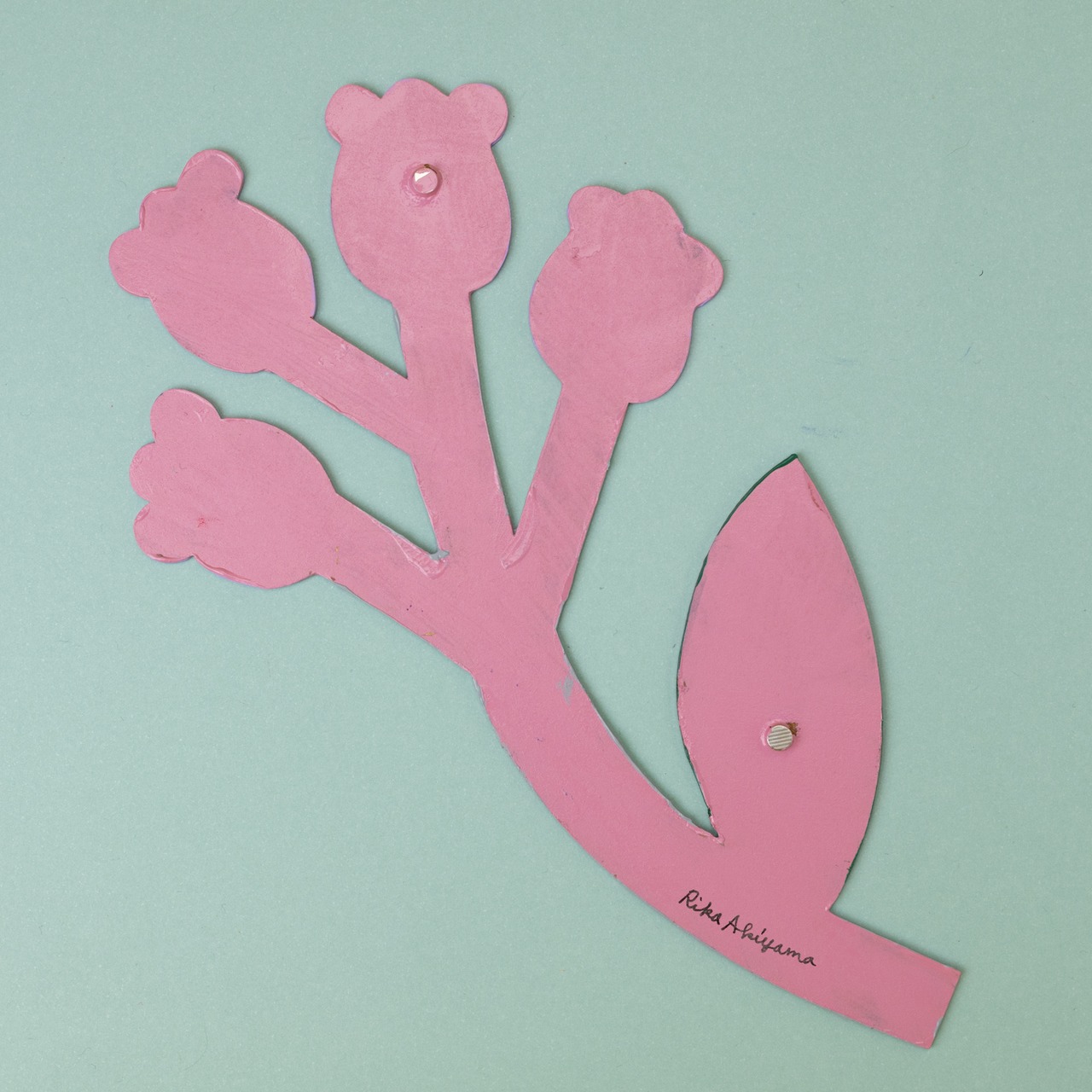 < あきやまりか > 木製パネル作品 - 57