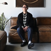 THE DAY(ザデイ)MOLESKIN DOUBLE BREASTED JACKETスタイル。