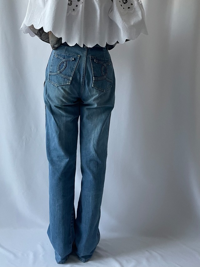 Light blue straight denim