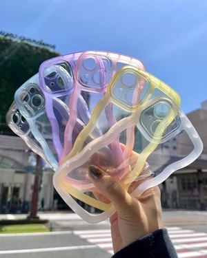 クリアなくねくねケース（パープル）