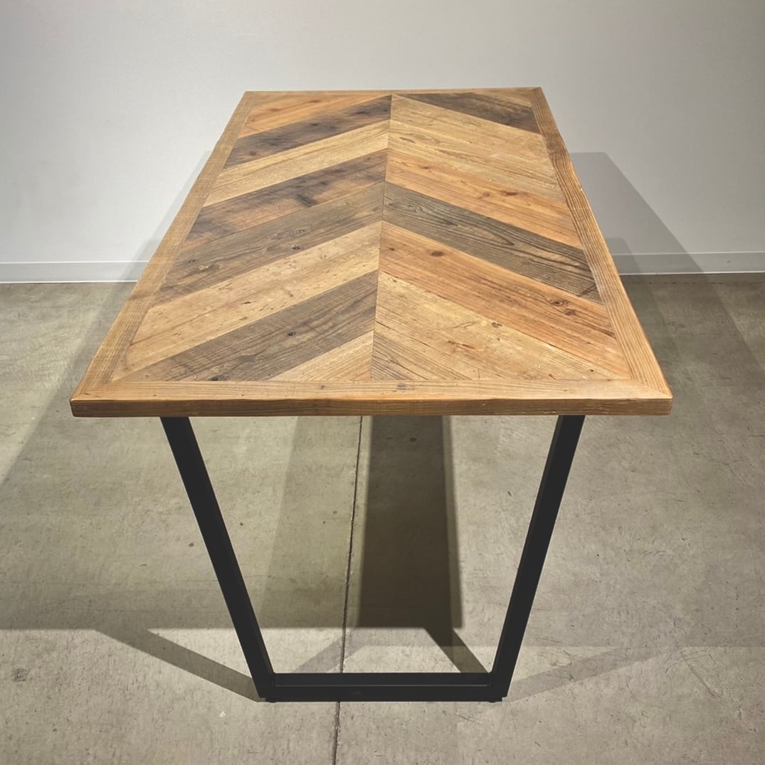 Laminar dining table TYPE Arrow ダイニングテーブル ヘリンボーン天