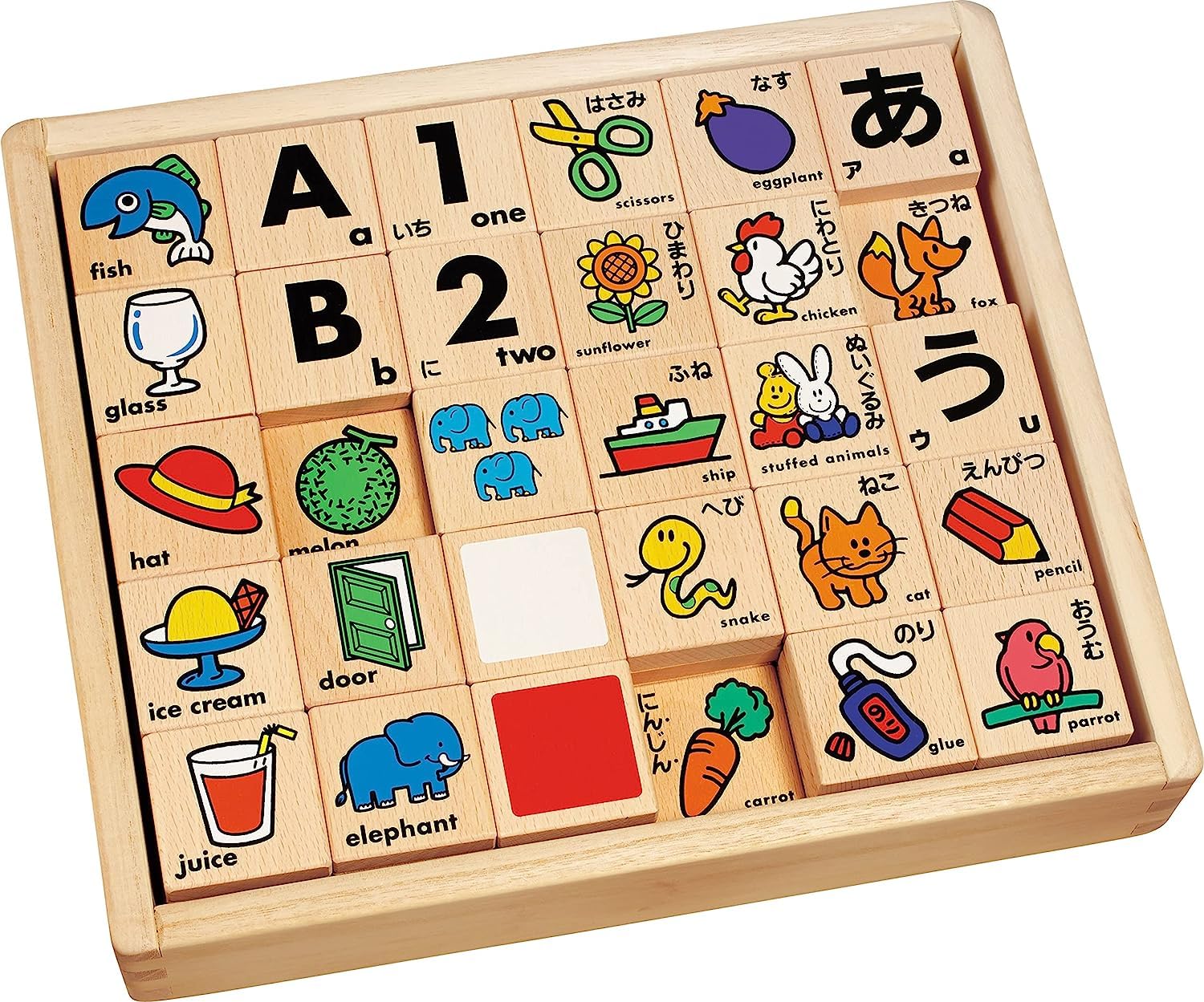 【人気】くもん出版(KUMON PUBLISHING) NEWもじつみきデラックスセット 木製 ひらがな 知育玩具 おもちゃ 3歳以上 KUMON WB-53