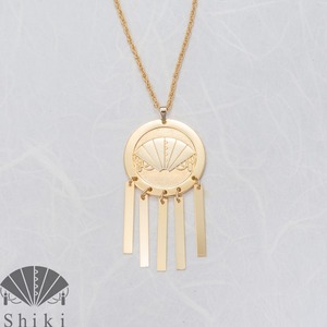 びらかんざしのペンダント（金）Bira-Kanzashi pendant(Gold)