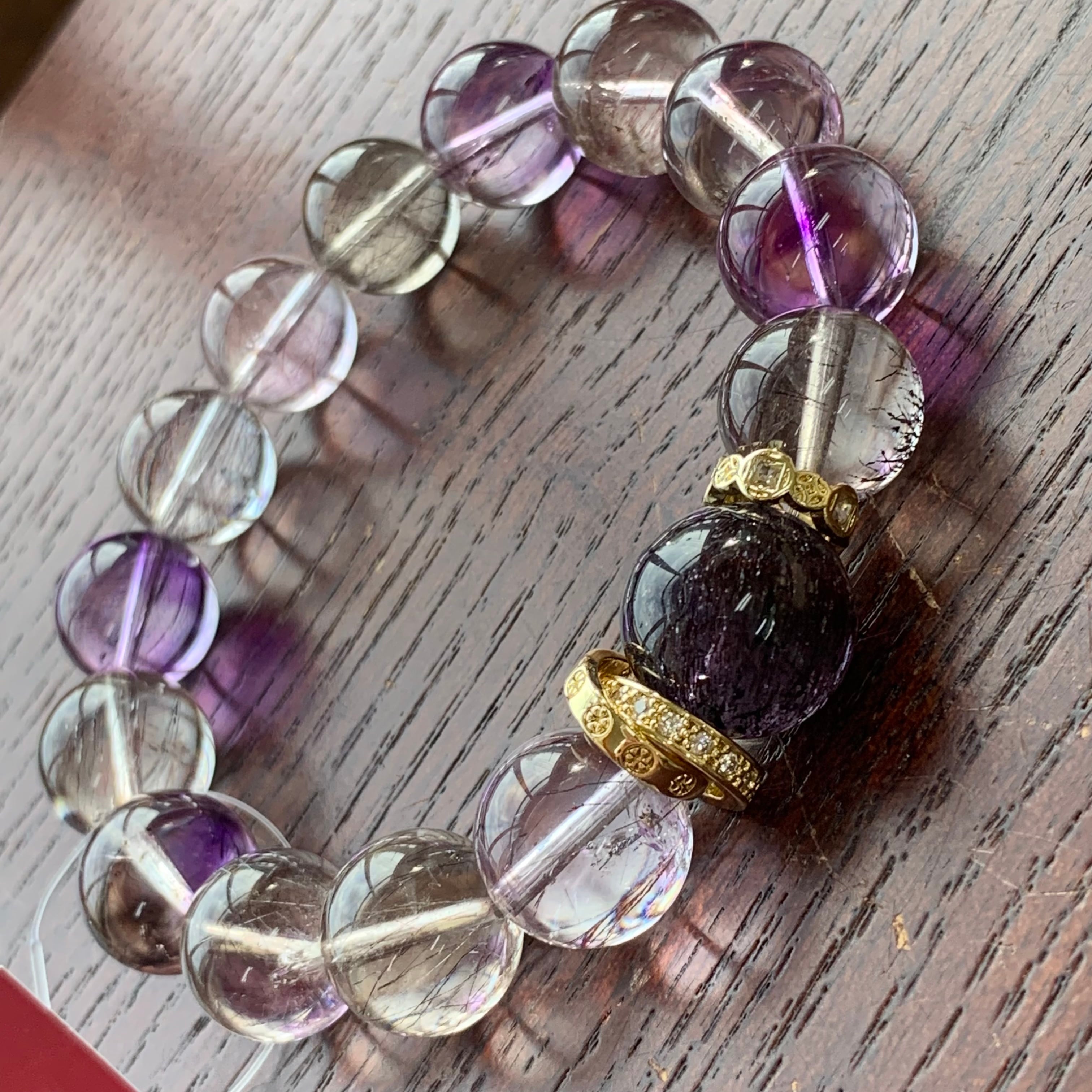 プレミアム！最高グレード！リビアングラス ビーズ13.8mm