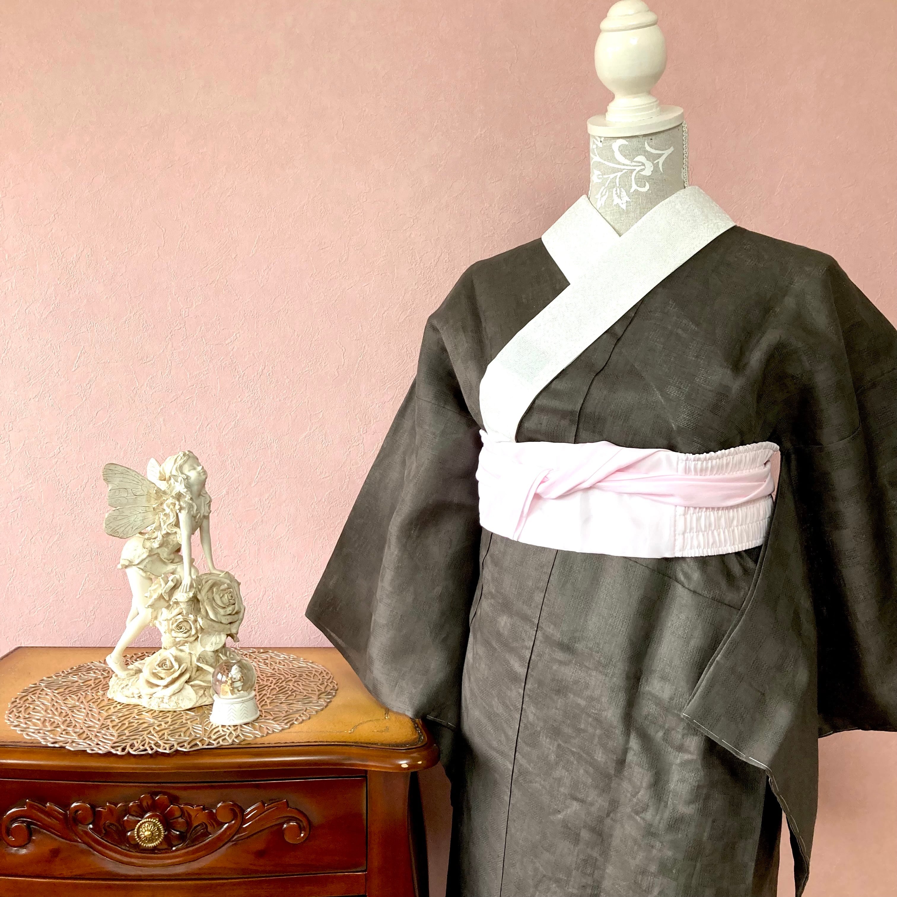 蔵出し品　本麻紋紗長襦袢　夏襦袢反物　志賀麻　蔓唐草　滋賀麻　本麻長襦袢　訳あり Amazon.co.jp: 【本麻100％】夏用長襦袢 反物《志賀麻・紋紗・ライト