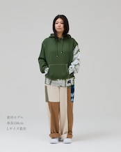 【数量限定販売】タイダイプルオーバーパーカー オリーブ