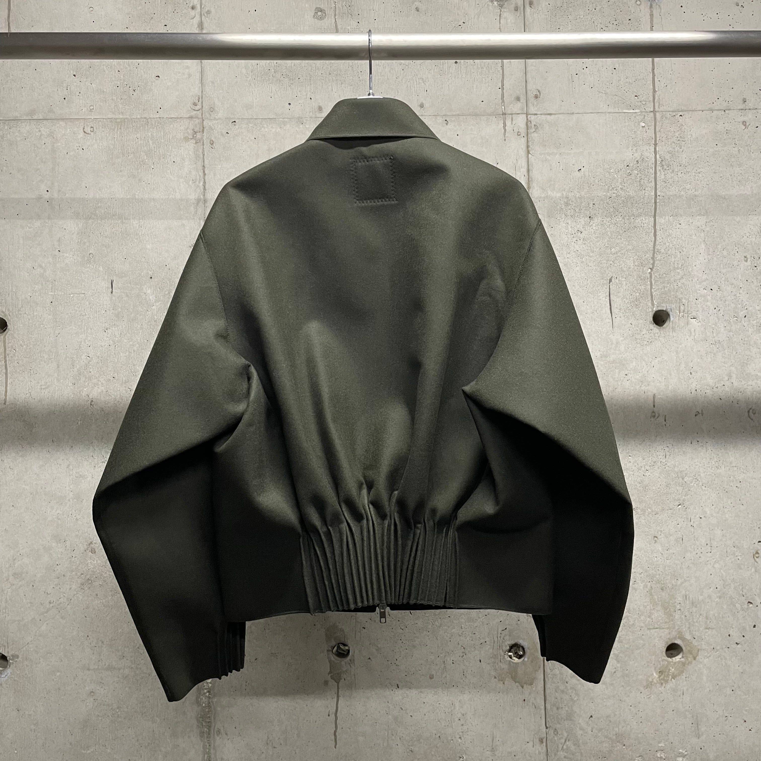 RAINMAKER】BUMPY GATHERED JACKET_DARK OLIVE | marfa store