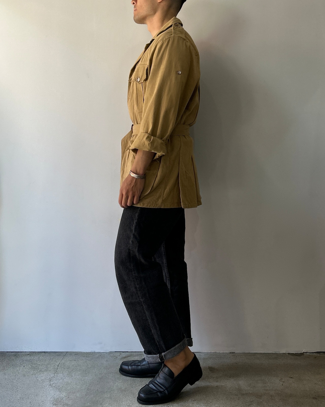 極美品 Willis&Geiger 80s Australian Bush Jacket ブッシュジャケット 米国製 ウィリスアンドガイガー タン サファリジャケット