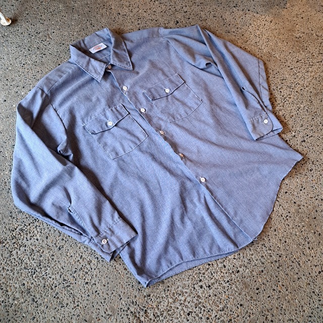 アメリカ製 Dickies シャンブレーシャツ used [405050]