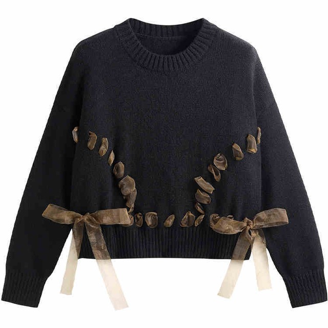 ブレイディングリボンニット　H549