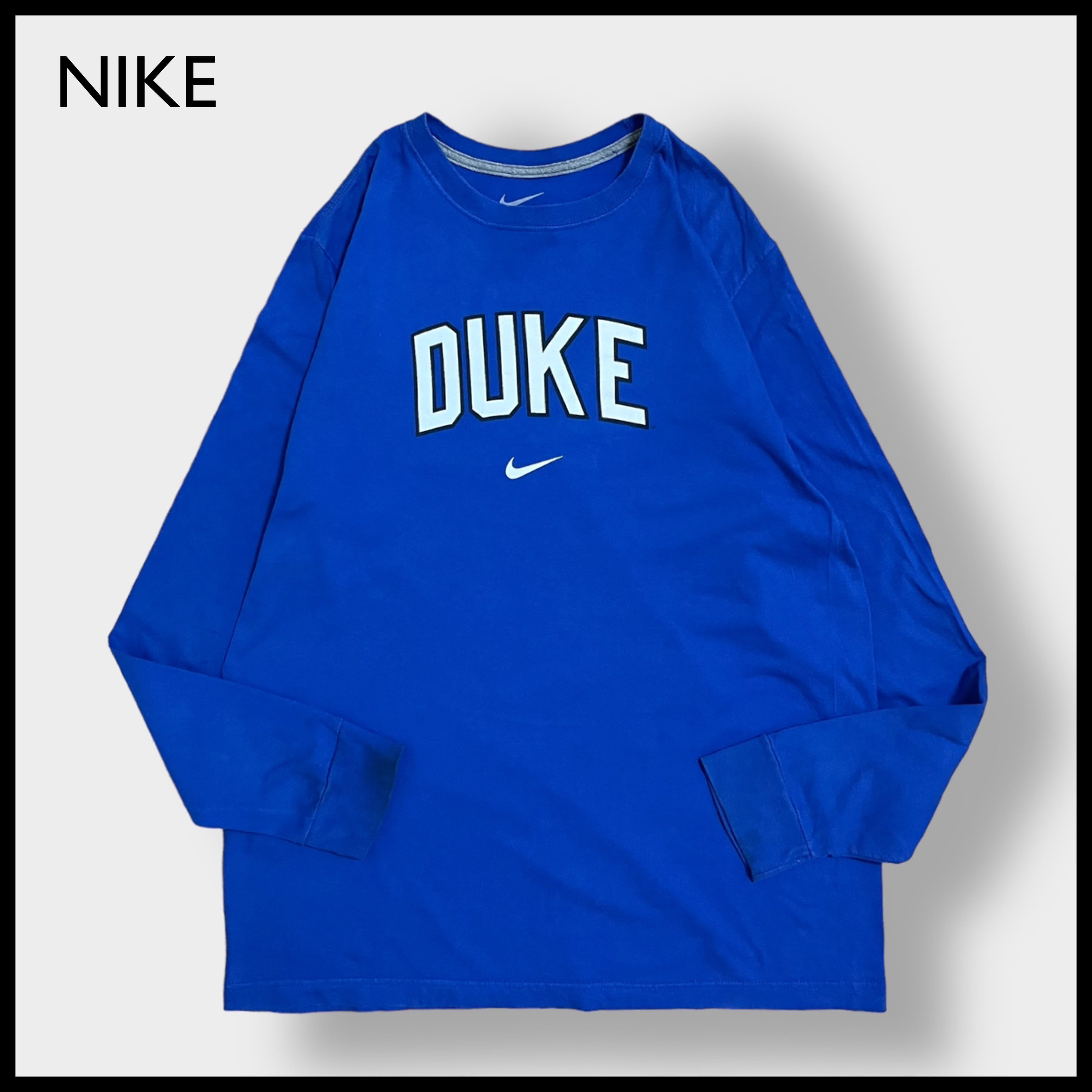 NIKE カレッジTシャツ 青 Lサイズ - バスケットボール
