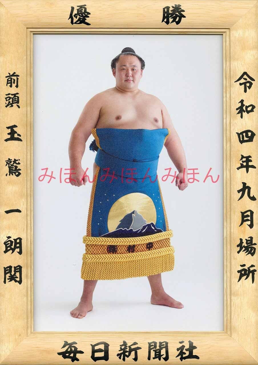 大相撲優勝額 令和4年9月場所・玉鷲関 | 毎日新聞オンラインストア powered by BASE