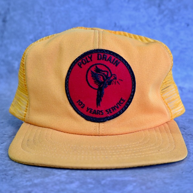 [M1596] Vintage 1980's POLY DRAIN メッシュ キャップ