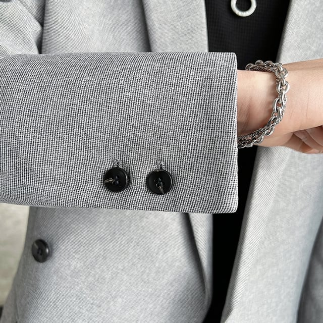 【vintage】セットアップ シングルスーツ シックグレー セットアップ カラースーツ ウール 2ボタン シングルスーツ（スーツ