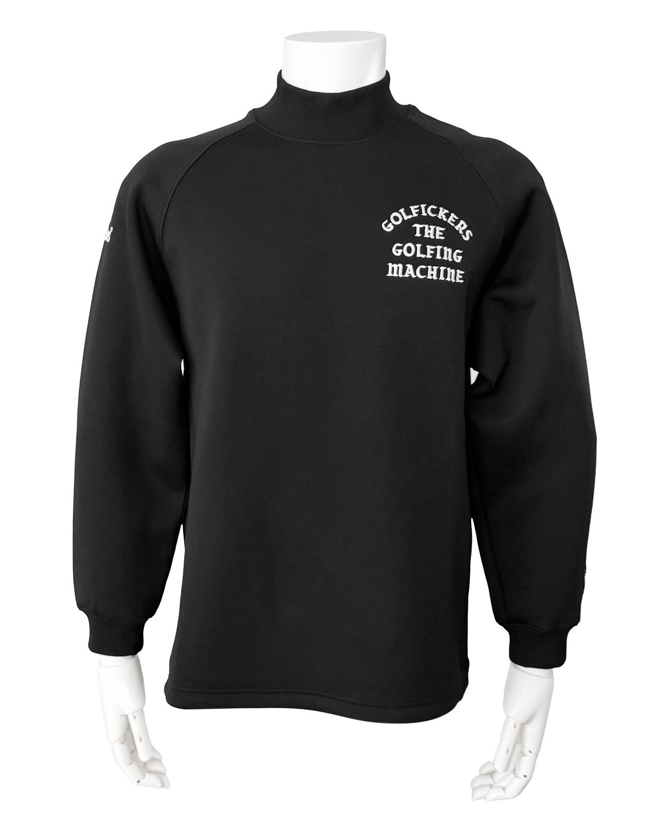 HOLE 603] Sports Mix Mock Neck -Black- | Golfickers