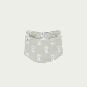 【予約】[ GOPE ] Picture Dog Bandana｜WHITE × IVORY