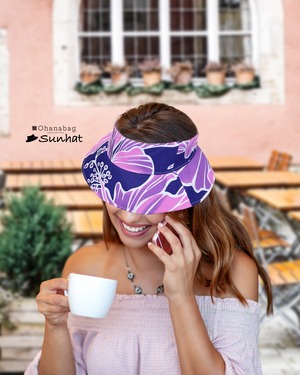 【Hawaiian_OhanaSunHat|サンハット】<ハウナニパープル>