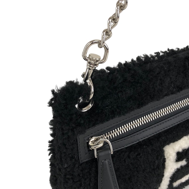 FENDI フェンディ ハンドバッグ ブラック FFロゴ ボア 2WAY vintage ヴィンテージ オールド c34f5u