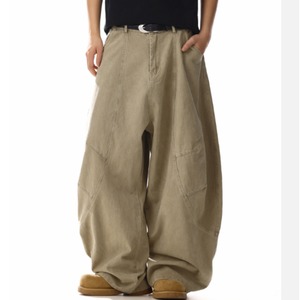 Curved Silhouette Washed Pants（LMU0296）