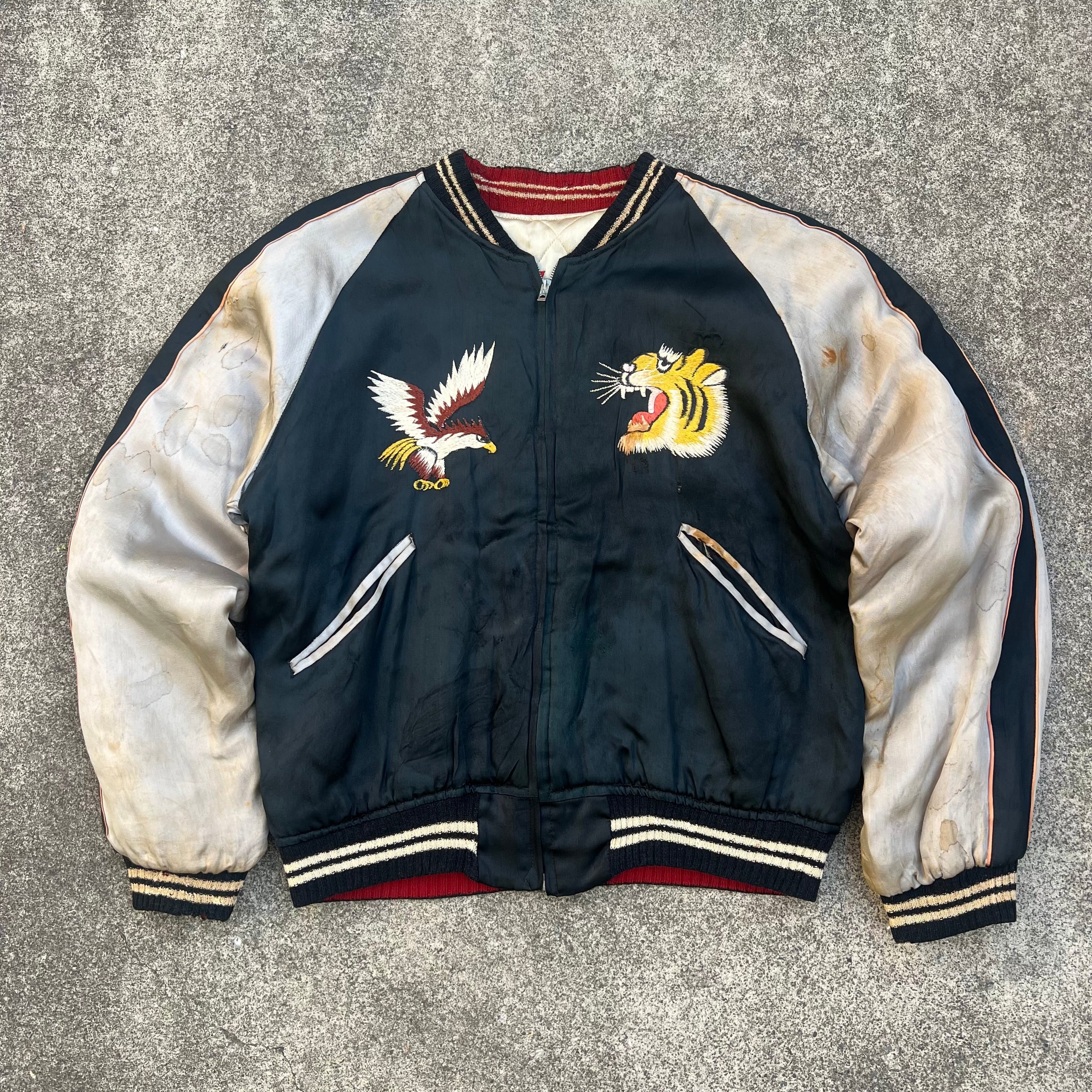 60s Souvenir jacket 60s ドクロ刺繍 ベトナムジャケット