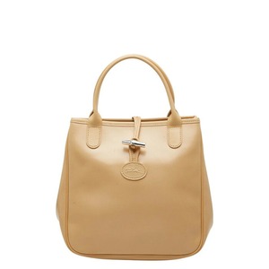 ロンシャン ロゾ ハンドバッグ ベージュ レザー レディース Longchamp 【中古】