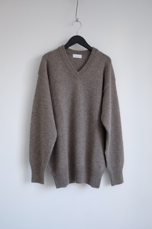 [Phlannel]wool yak v-neck knit