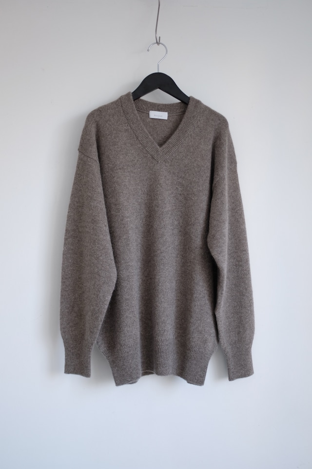 [Phlannel]wool yak v-neck knit