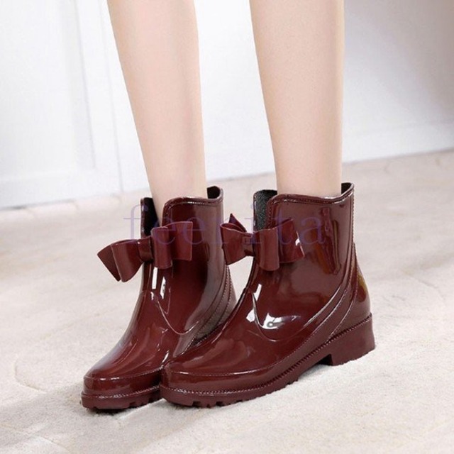 レインブーツ リボン付き ショート丈 レインシューズ おしゃれ 雨靴 長靴 37 Lagy 韓国ファッション レディース メンズ 通販のお店 レインブーツ リボン付き ショート丈 レインシューズ おしゃれ 雨靴 長靴 37 Lagy 韓国ファッション レディース メンズ 通販のお店