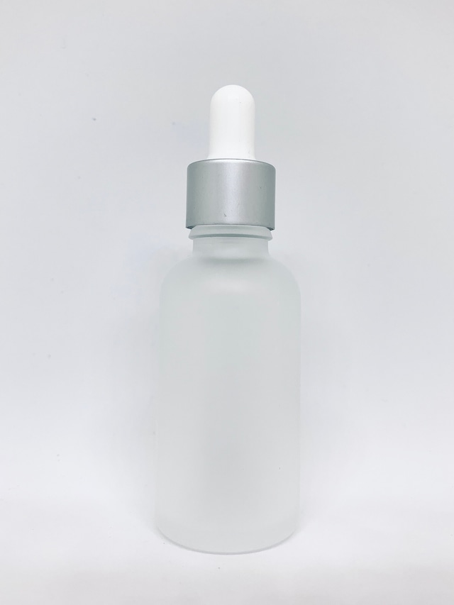スポイトボトルグラス 30ml 高級 フロスト加工 シルバー 遮光瓶 ホワイト 白 乳白色 金 ガラス製 化粧水 コスメ アロマ エッセンシャルオイル 精油 詰替 Seiokan Online