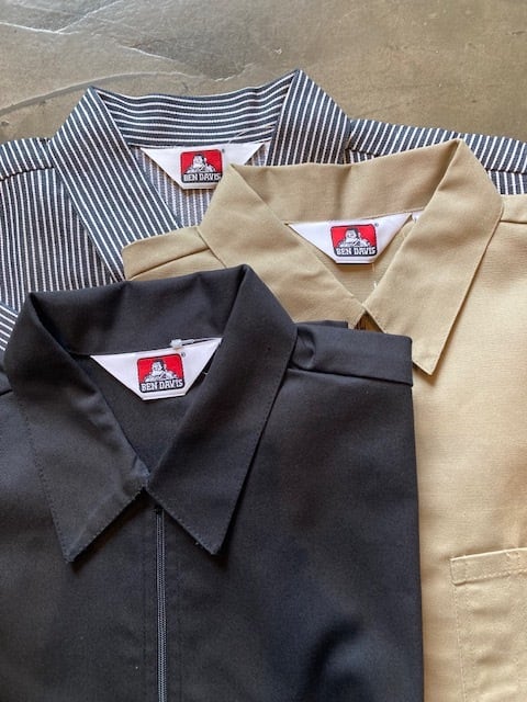 BEN DAVIS USA half zip work shirts / ベンデイビス アメリカ企画