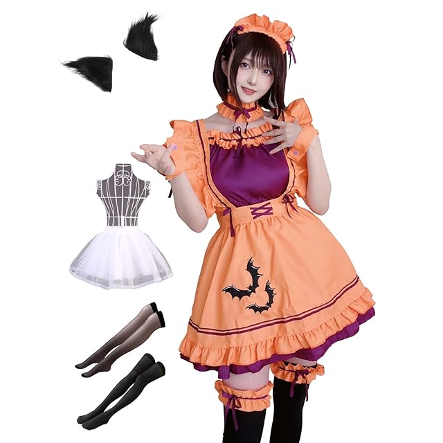かすみん様ハロウィンに！♡しなこちゃん風エプロンドレス♡ かすみん様ハロウィンに！♡しなこちゃん風エプロンドレス♡ かすみん