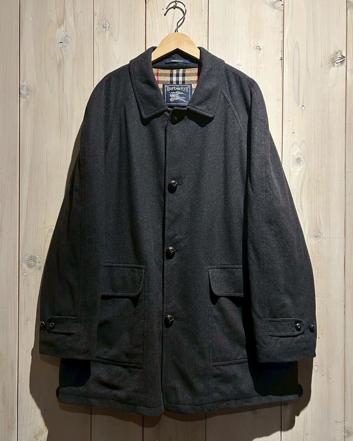 ジャケット・アウター vintage Burberrys wool casumere coat a.k.a.C.a.k.a vintage】“Burberrys'” Vintage Loose Wool × Cashmere
