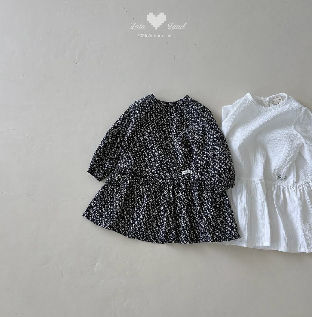 送料無料【予約】/ kidsブルーミングロングワンピース /lalaland