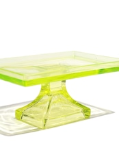 Clark’s Teaberry Gum Uranium Glass Display Tray