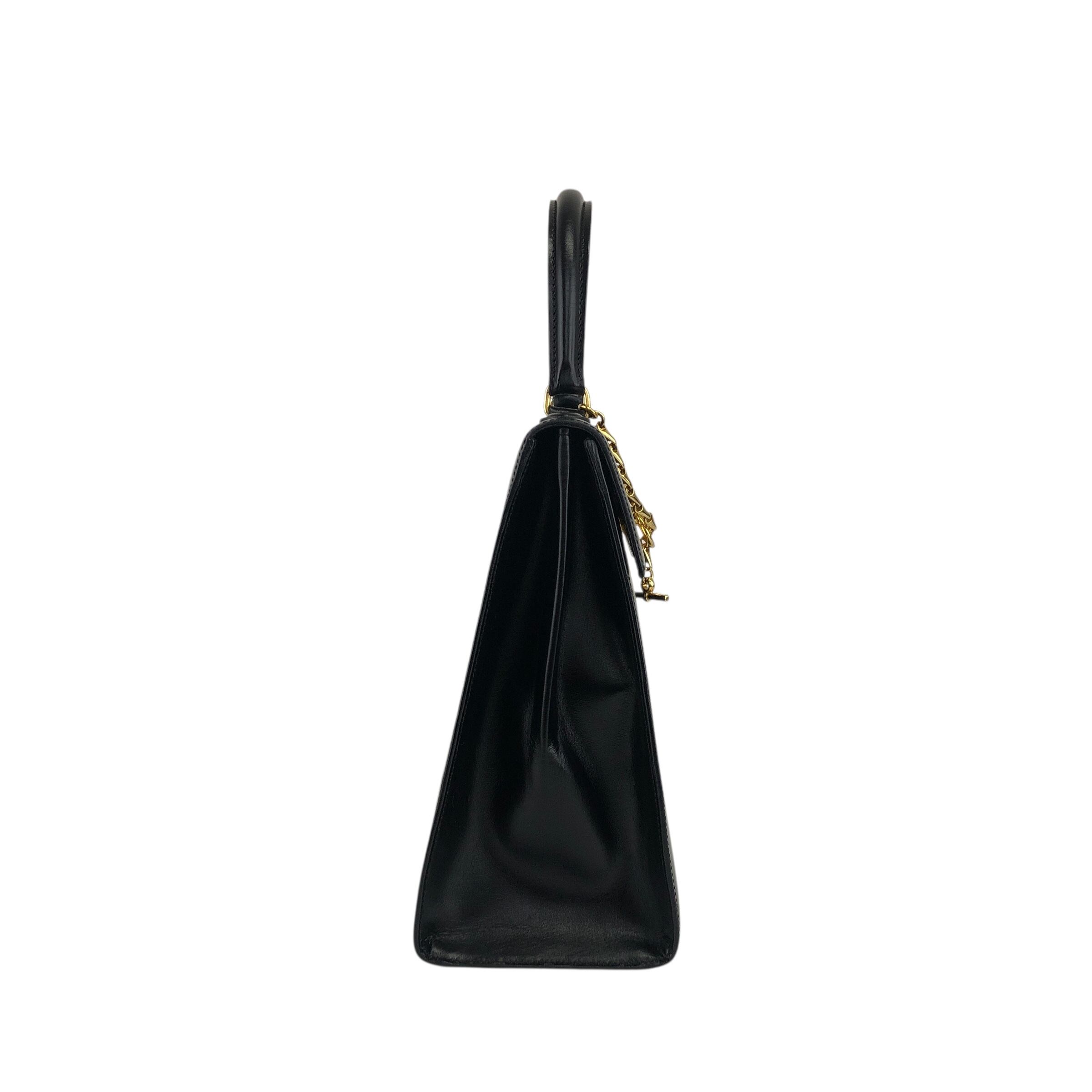 CELINE セリーヌ ハンドバッグ ブラック ガンチーニ チェーン CELINE セリーヌ ハンドバッグ ブラック ガンチーニ チェーン