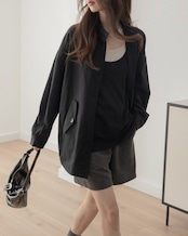 Uneck layered long sleeve Shirt set T20052