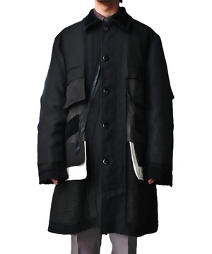 Midorikawa / MID25AW-JK01  REVERSIBLE COAT (BLACK)