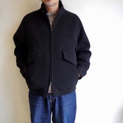 comm.arch. Victorian Wool Harrington Jacket Blackout
