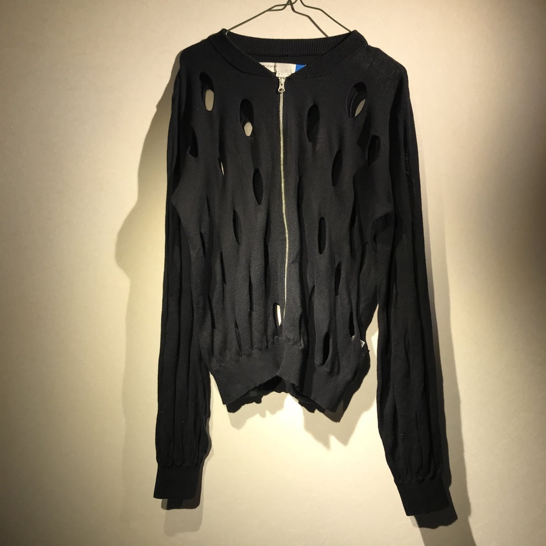 adidas originals】 穴あき ジップニット トップス | ISHIZUKI