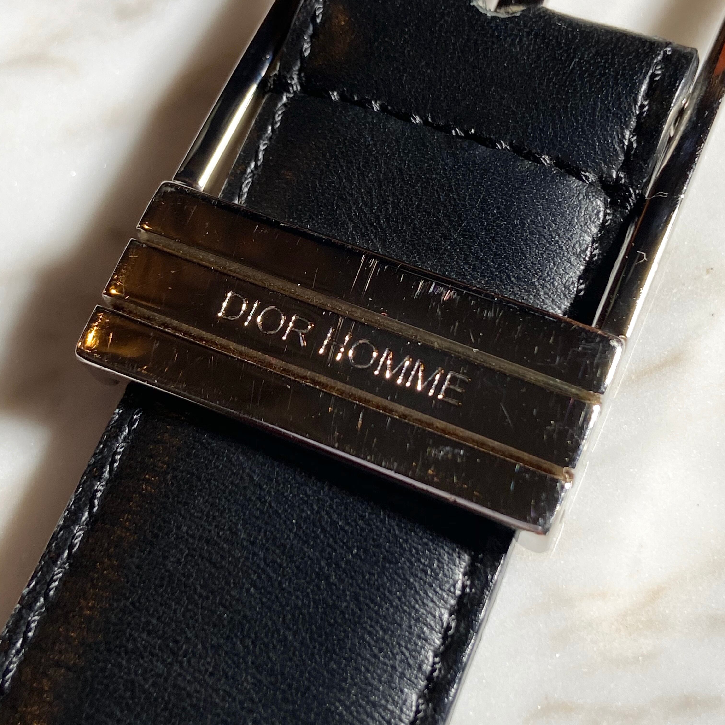 Dior homme design buckle belt