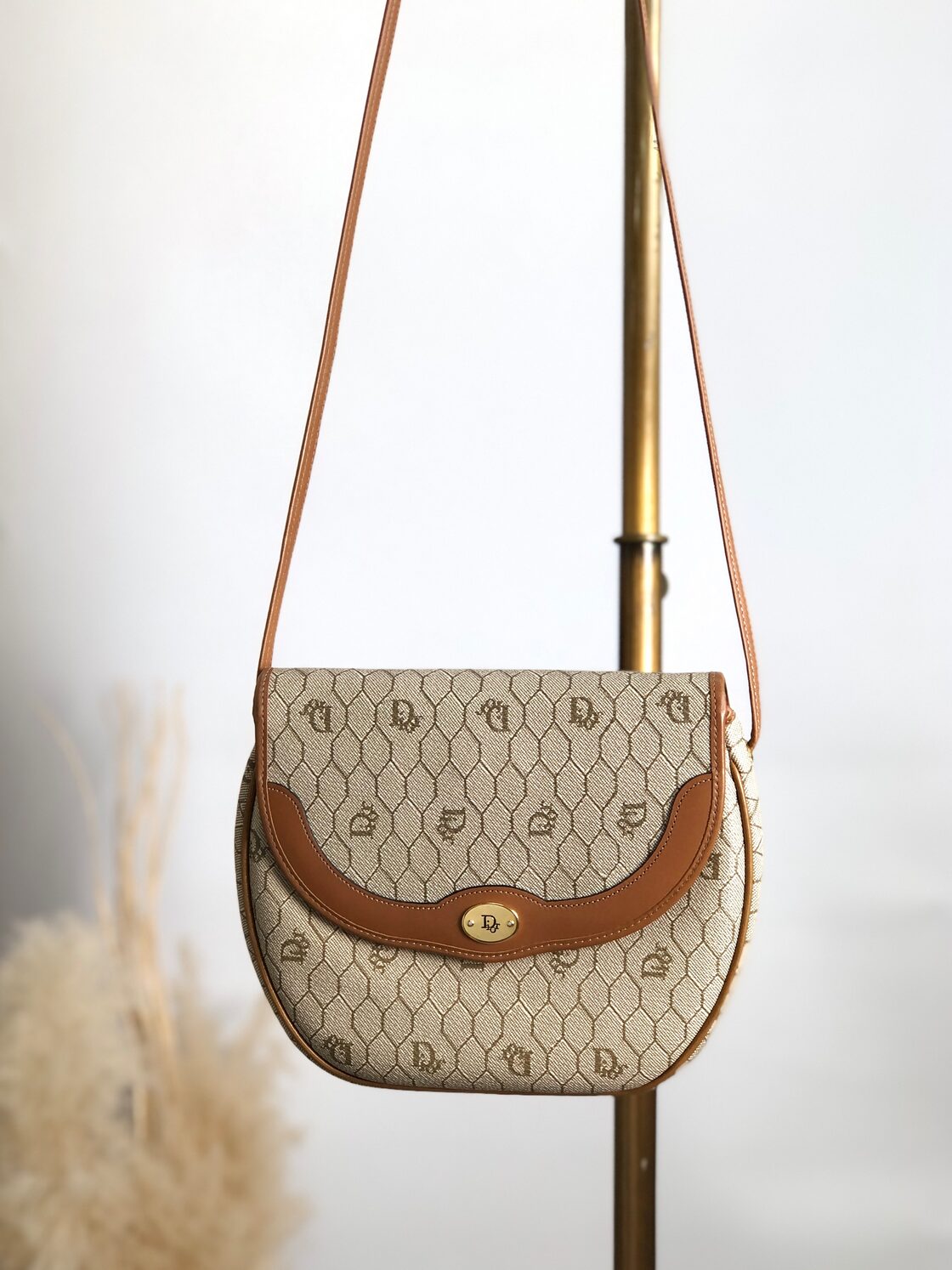 Christian Dior クリスチャン ディオール ハニカム柄 ショルダーバッグ 