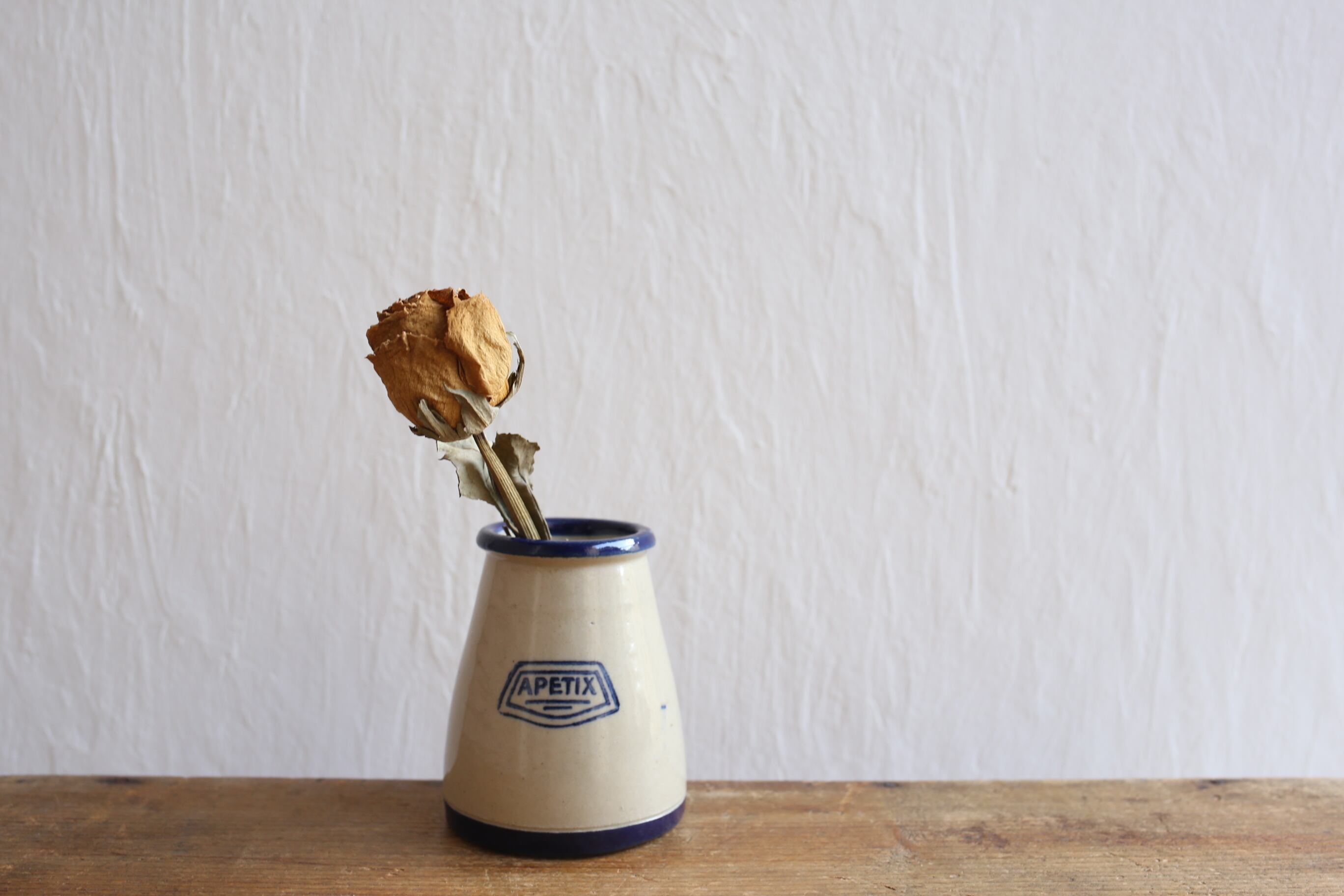 フランス アンティーク ヴィンテージ マスタードポット『APETIX』 N-02983