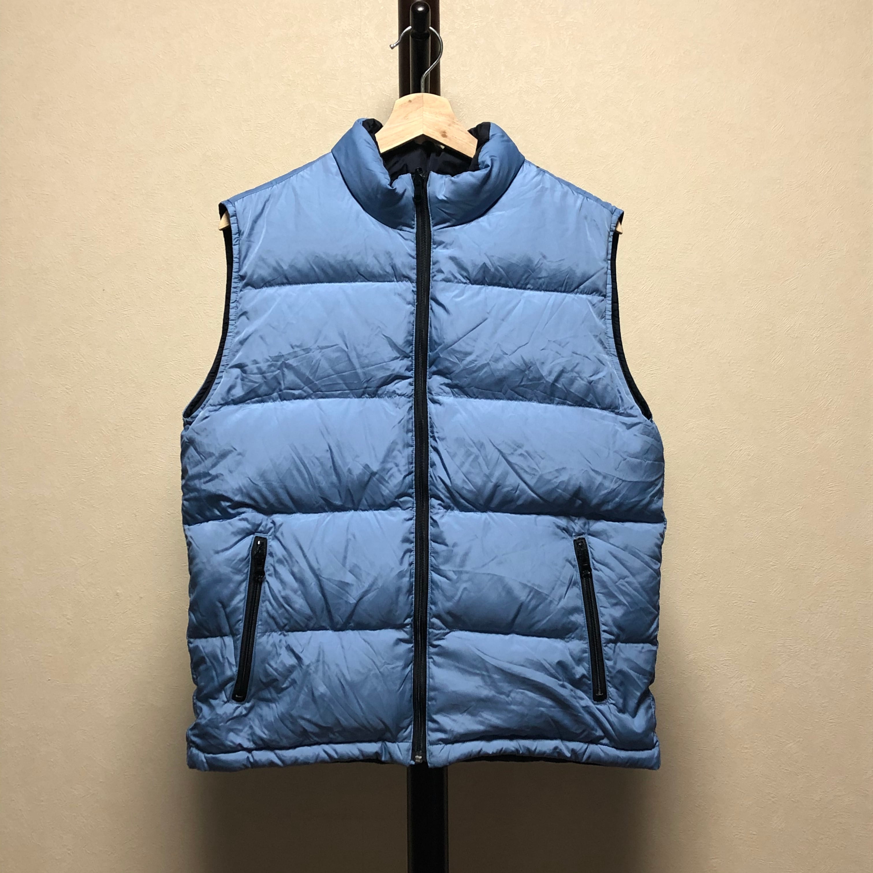 90s LAND'S END reversible down vest / ランズエンド リバーシブル